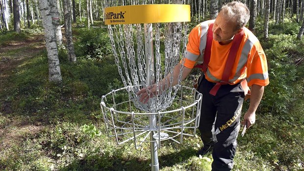 Discgolfbanan blev verklighet Discgolfbanan blev verklighet
