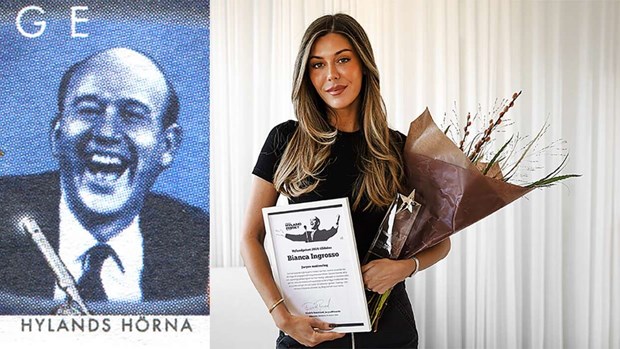 Bianca Ingrosso har fått Hylandpriset - ska porträtteras i Säter: Bianca Ingrosso har fått Hylandpriset - ska porträtteras i Säter: