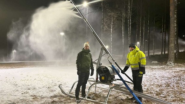 Bergets snökanoner har avlossats