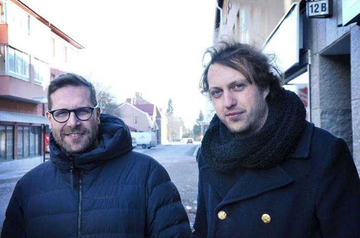 Daniel Olsson och Pelle Andersson, verksamhetsledare vid Dalapop. Foto: Sonny Jonsson/Arkiv