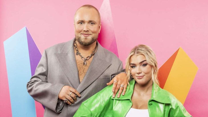 Kristina ”Keyyo” Petrushina leder Melodifestivalen tillsammans med Edvin Törnblom. Foto: Foto: Janne Danielsson/SVT