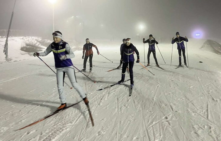 Ett av de sista passen som hemmaåkarna gjorde inför USM på hemmaplan. Foto: Privat