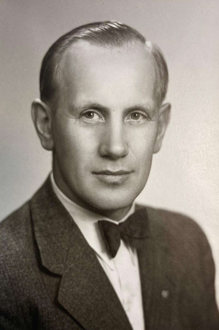 Algot Ström var med när IK Brage bildades 1925. Bilden är från Centralarkivet