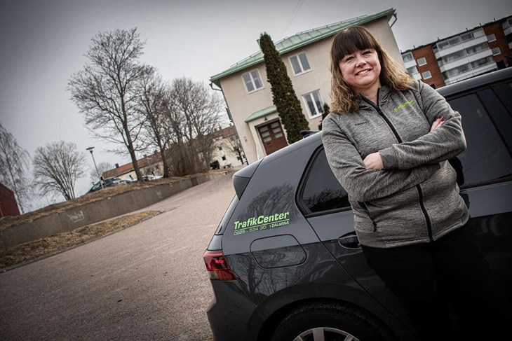 /a></strong> Sofia Samuelsson är den fjärde generationens trafiklärare i sin släkt. Foto: Christian Larsen