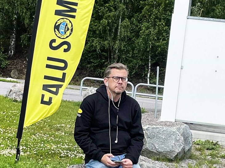 Patrik Andersson, Korsnäs IF, projektledare för arbetet med Falu Sommarcup. Foto: Privat