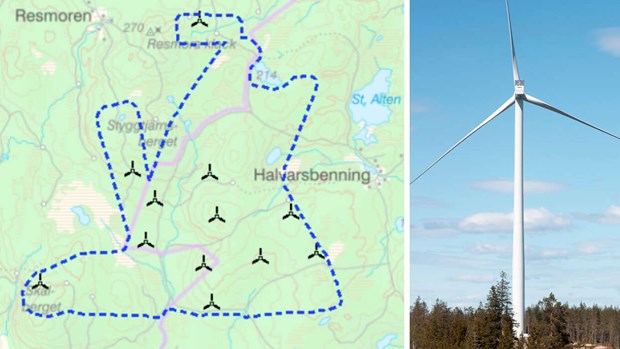 Åsikter samlas in om Styggtjärnsberget vindkraftspark