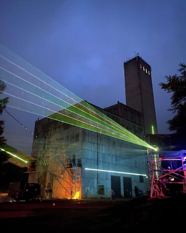 Mimerlaven i Norberg står i blickpunkten för världens alla fan av elektronisk musik, när ljud och ljusfestivalen Norbergsfestivalen arrangeras i mitten av juli. Foto: Katya Lukoshkova