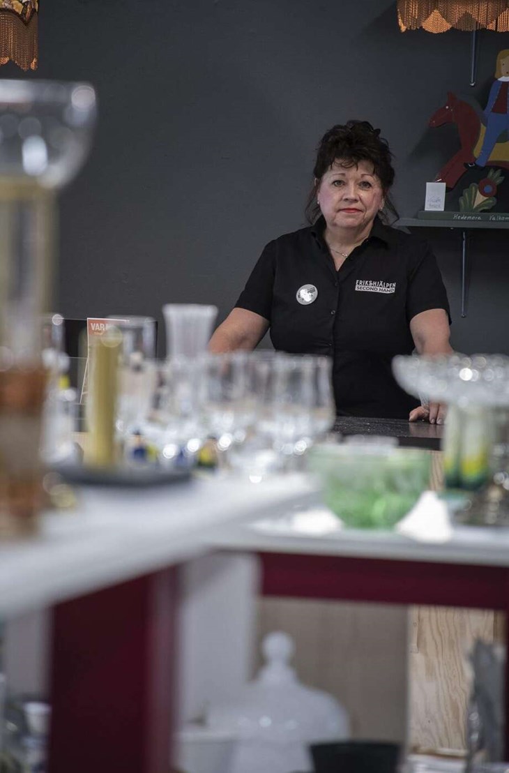 Timmarna i kassan är snart till ända när Monica hoppar på nästa tåg i livet. Foto: Christian Larsen