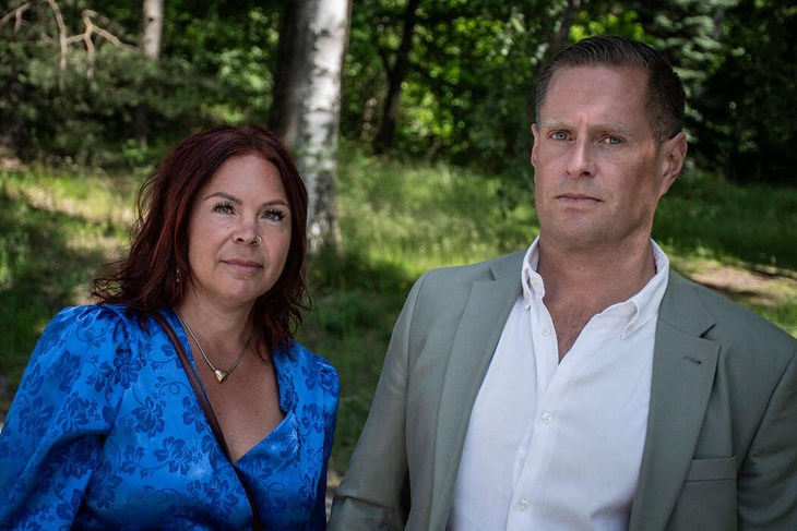 Malin och Johan Gnospelius har sedan Mollys död talat öppet om dottern. Foto: Christian Larsen
