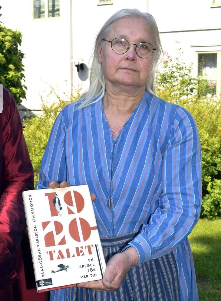 Karin Hästö ser fram emot föreläsningen "1920-talet - en spegel för vår tid", som hålls under Säterstampen den 9 augusti. Foto: Pär Sönnert