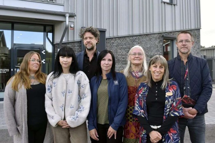 Sofia Persson, Lina Scimone, Andreas Löfving, Jenny Ahston, Karin Hästö, Ulrika Hedin och Fredrik Federley representerar merparten av arrangörerna till temadagen. Foto: Pär Sönnert