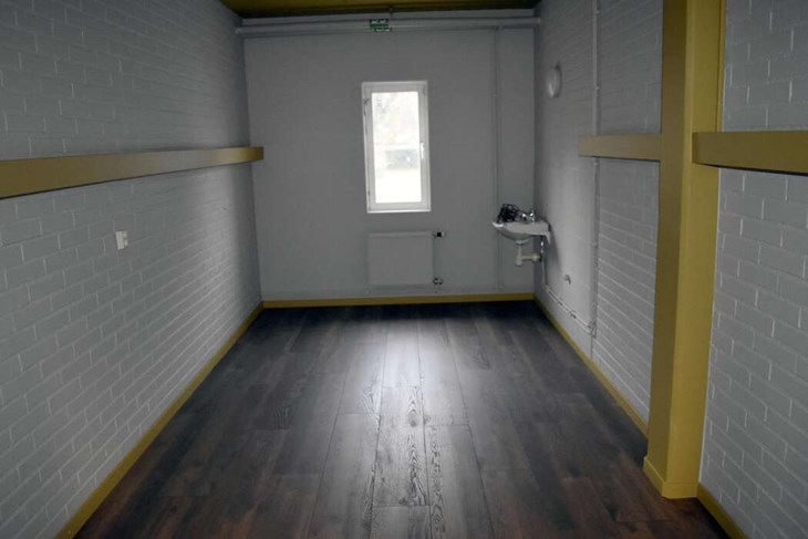 När Lokalt i var på besök den 23 oktober hade golven i de renoverade artistlogerna precis lagts klart. Foto: Pär Sönnert