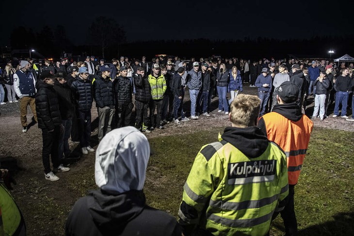 100 a-traktorer på plats – och mer än dubbelt så många besökare. Foto: Christian Larsen