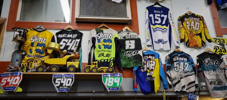 Hemma i garaget hos Axel Semb. Foto: Malin Westling