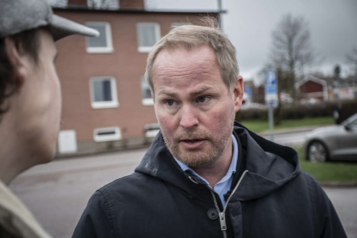 Ordföranden i Hedemora Handlingskraft och Företagarna Hedemora, Daniel Erlandsson, ser positivt på en större etablering på en av de mest attraktiva markerna mellan Stockholm och Mora. Foto: Christian Larsen