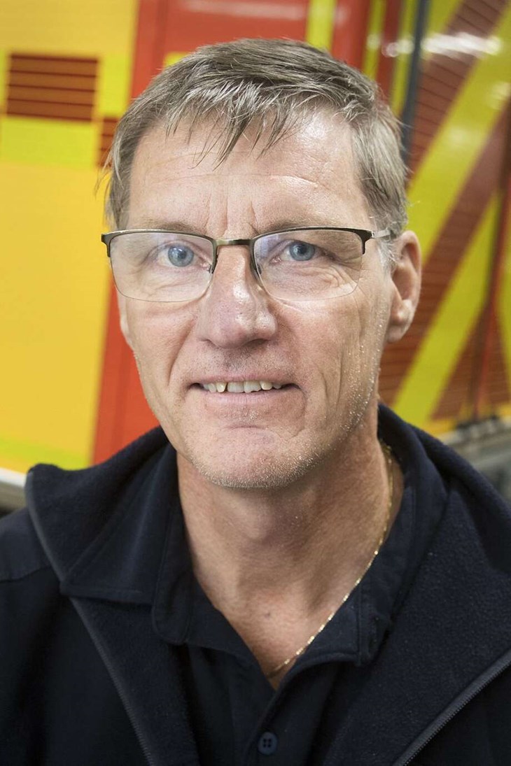 Peter Danielsson räddningschef på brandkåren i Smedjebacken. Foto: Sara Flodin