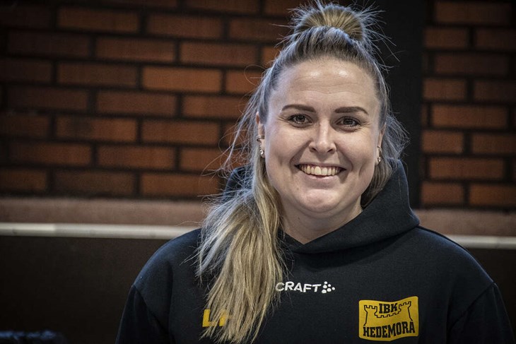 Lisa Hedin är både styrelsemedlem i IBK Hedemora Borg och spelare i damlaget. Foto: Christian Larsen
