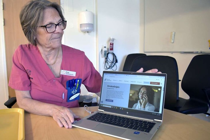 Eva Engström Lindevall kom i kontakt med Strokeförbundet på 1990-talet, när hon jobbade på strokerehabiliteringen på Falu lasarett. Foto: Pär Sönnert