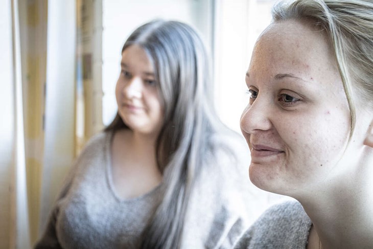 Molly Gidlöv ingick i skaran som efterlyser klädbutiker på orten. Foto: Christian Larsen