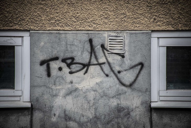 Det finns även klotterskydd att använda. Då kan saneringen bli billigare. Foto: Crhistian Larsen