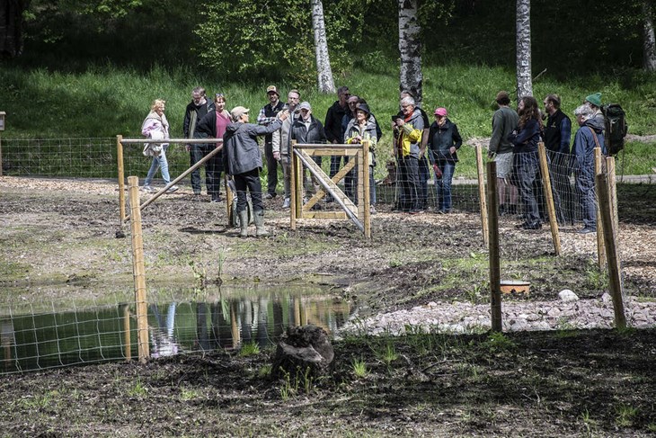 En rundvandring blev det under förhandsvisningen, dagarna före själva invigningen. Foto: Christian Larsen