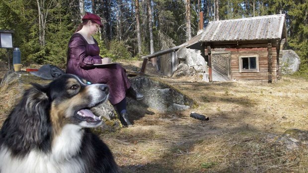 Hon samlar gammal sägen till en bok
