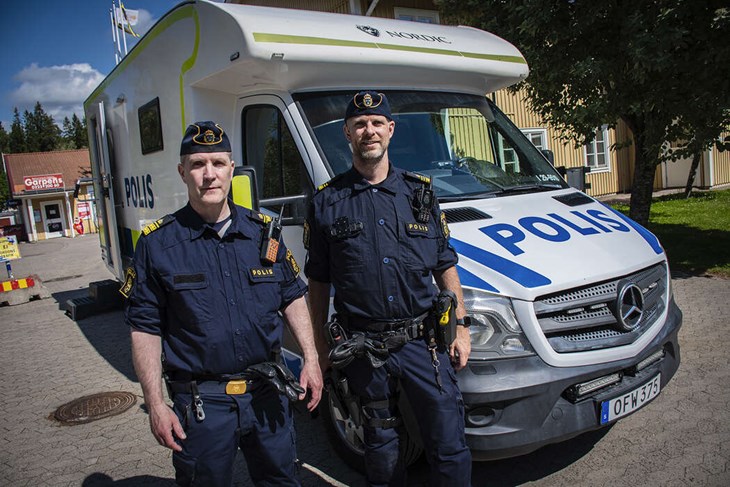 Magnus Sjödén och Hampus Springare mötte garpenbergsborna under veckan. Foto: Christian Larsen