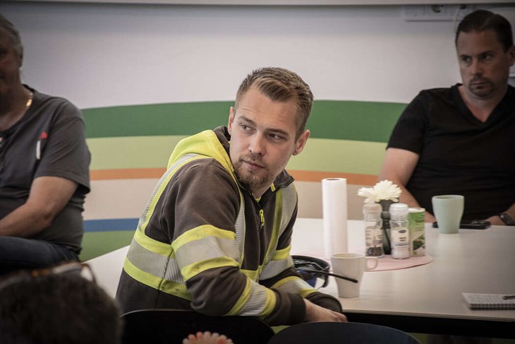 Företagaren Linus Samuelsson fick vetskap om de nya tänkta taxorna veckan innan mötet. Foto: Christian Larsen