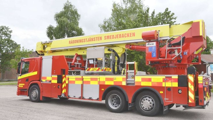 Nyrenoverat höjdfordon kan snart sättas i bruk igen. Foto: Maria Karlsson