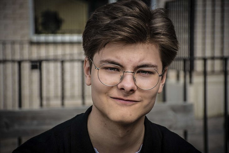 Alfred mönstrade två gånger efter att Försvarsmakten ansåg att han hade för lågt BMI. Nu kan han tänka sig en karriär inom det militära. Foto: Christian Larsen