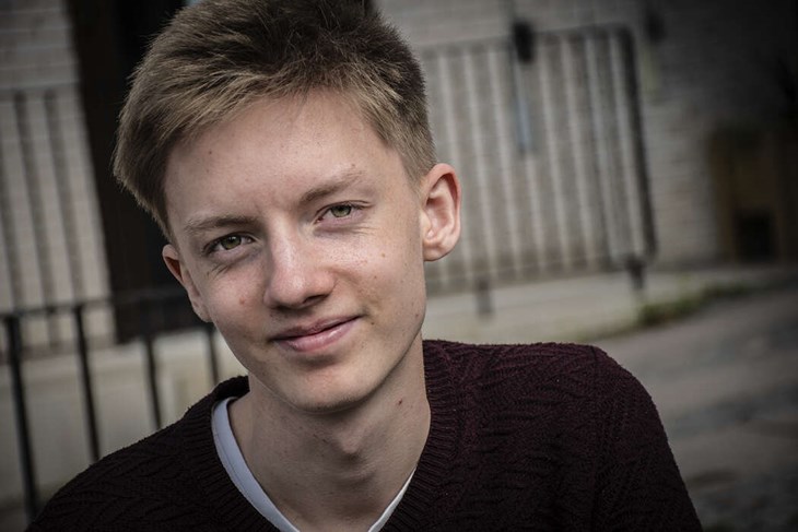 Var femte uppsalabo är student. Nu blir Vide en av dem. Om han antas till utbildningen får han reda på i juli. Foto: Christian Larsen