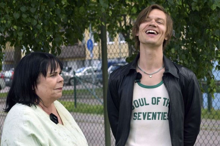 Det blev många skratt när Kicki Bergsten och Viktor Norén möttes på nytt. Foto: Pär Sönnert