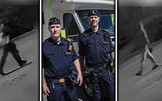 Polisen på plats i Garpenberg – Släpper övervakningsfilm