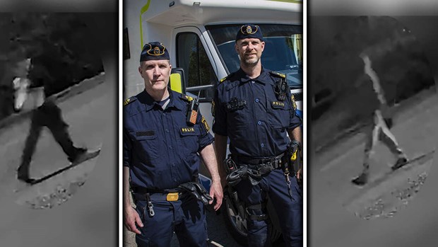 Polisen på plats i Garpenberg – Släpper övervakningsfilm