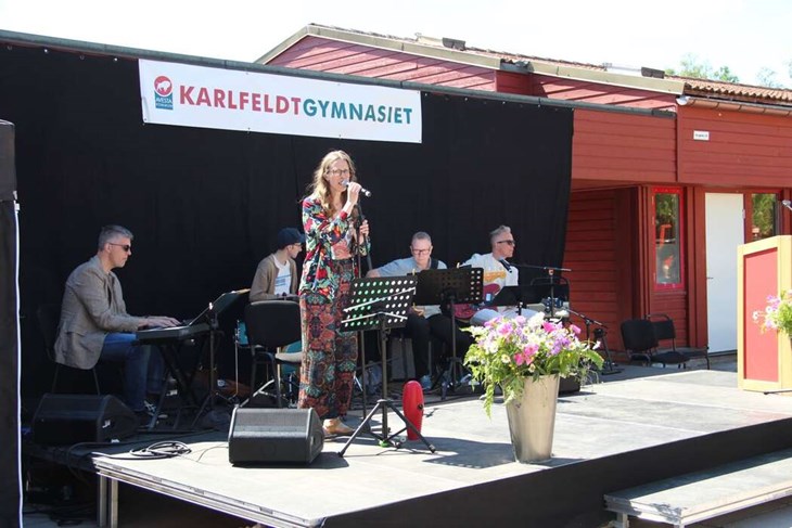 För musiken vid studentavslutningen svarade Kulturskolan.