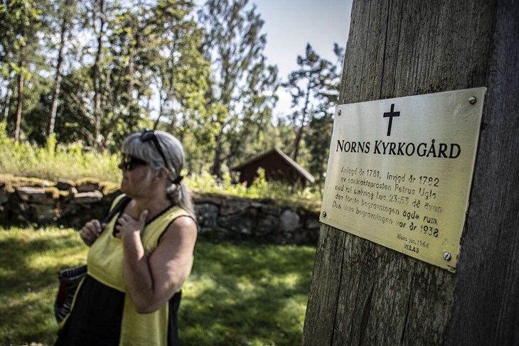 Den sista begravningen i Norns Bruk skedde 1938 då Maja-Greta Brandt begravdes. Foto: Christian Larsen