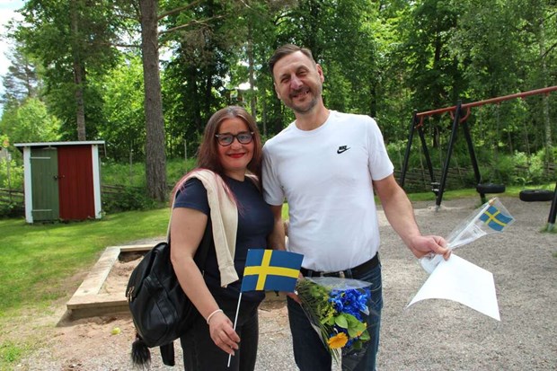 Razvan välkomnades som svensk på nationaldagen Razvan välkomnades som svensk på nationaldagen