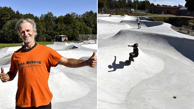 Skatepark med unik Skatepark med unik