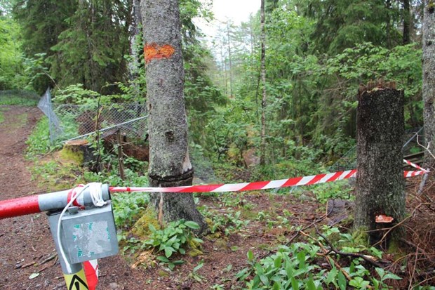 Utökad inhägnad efter ras i Klackberg Utökad inhägnad efter ras i Klackberg