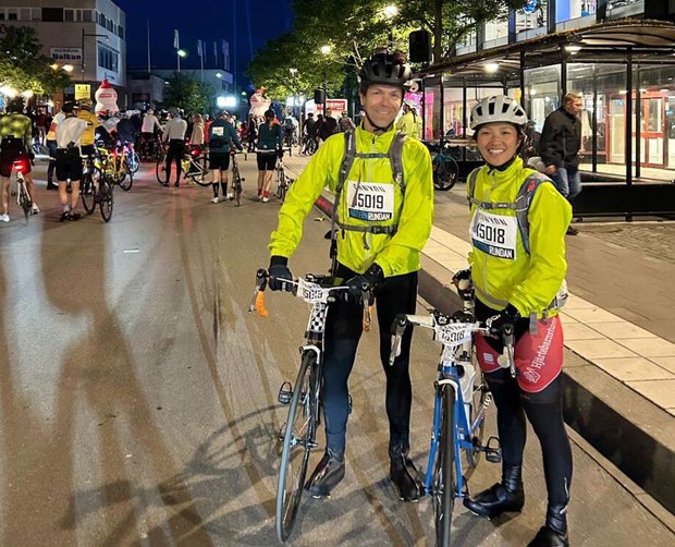 Livsviktig insats under cykelloppet