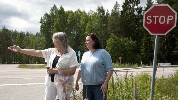 Larmar om farlig korsning Larmar om farlig korsning