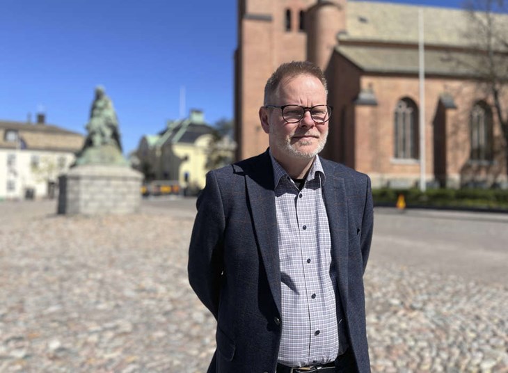 "Vi mår bättre av att konsumera kultur", säger Fredrik Adolphson (C). Foto: Alva Folkesson