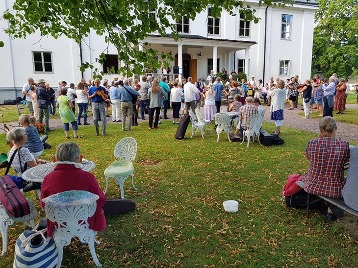 Under två dagar pågick Folkmusikfesten i Stjärnsund. Foto: Privat