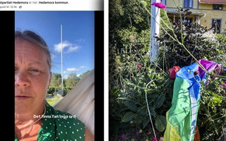 Prideflagga skars ned hos MP-politiker