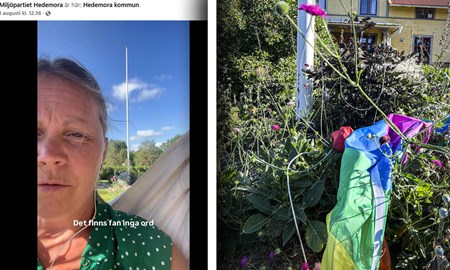 Prideflagga skars ned hos MP-politiker