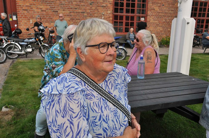 Brittmari Pears tyckte det var trevligt på träffen i Krylbo. Foto: Lisa Björklund