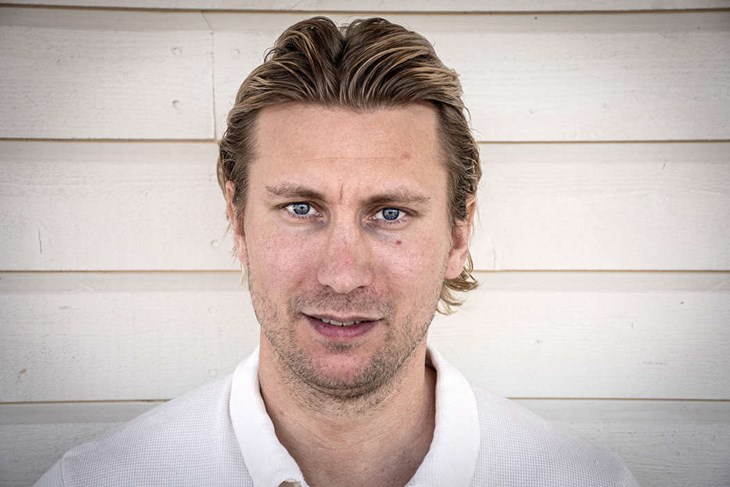 Moderaternas förstanamn, Mikael Gråbo, satsar även han på sociala medier inför valet. Foto: Christian Larsen