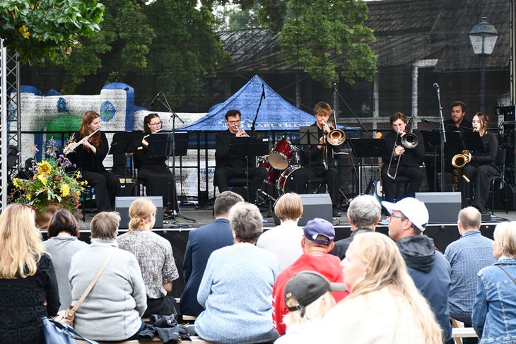 Bauska Brass Band från Hedemora kommuns vänort Bauska i Lettland.