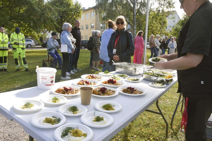 Publiken fick också ta del av den goda maten. Foto: Niclas Bergvall