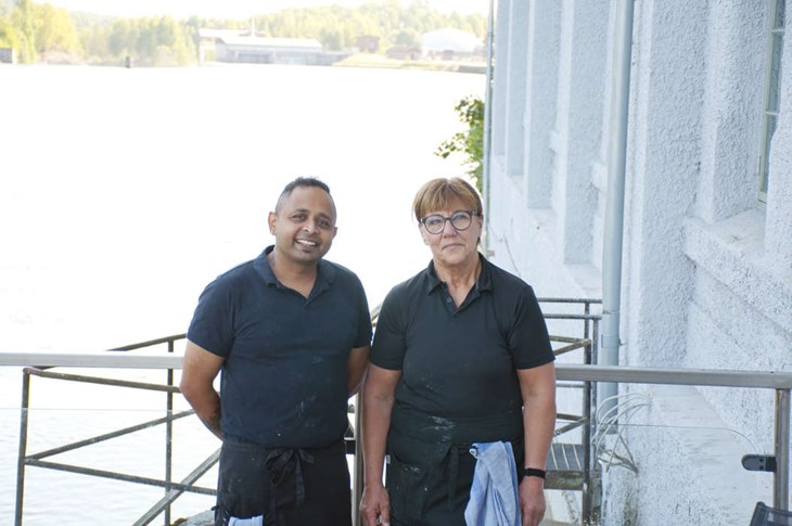 Darshan Kantharaju och Eva Willén. Foto: Lisa Björklund